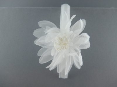 Cerchietto con fiore di loto in voile BSC-83