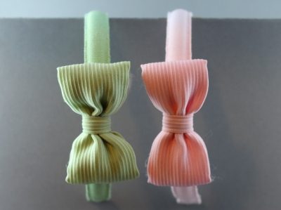 Cerchietto con fiocco basic in tessuto ottomano BSC-726