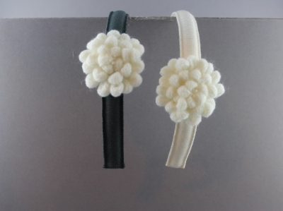 Cerchietto con nuvoletta in lana BSW-31