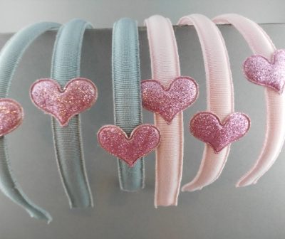 Cerchietto con cuore glitter BSW-727