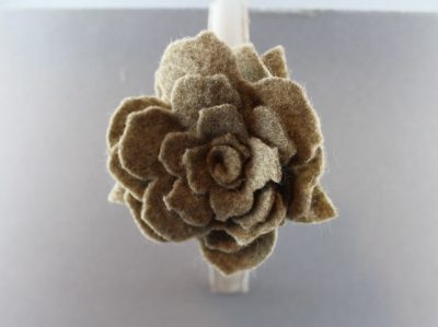 Cerchietto con Rosa in panno a strati BSW-851