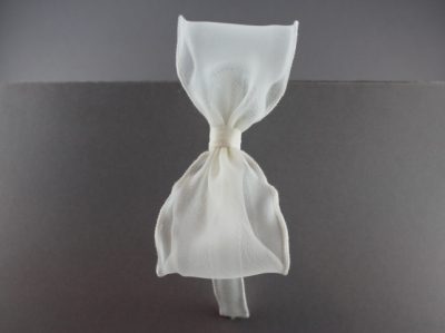 Cerchietto con fiocco in organza BSC-903