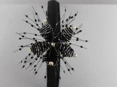 Cerchietto con raggi e perline BSC-906