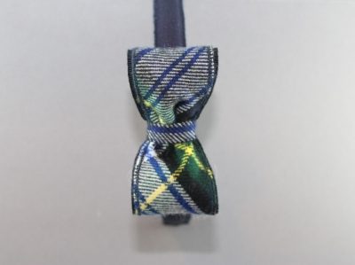 Cerchietto con fiocco in tessuto scozzese Paio CRIPPA BSW-915/G/cr