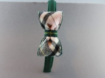 Cerchietto con fiocco in tessuto scozzese Paio CRIPPA BSW-915/E/cr