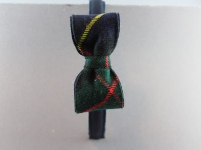 Cerchietto con fiocco in tessuto scozzese Paio CRIPPA BSW-915/H/cr