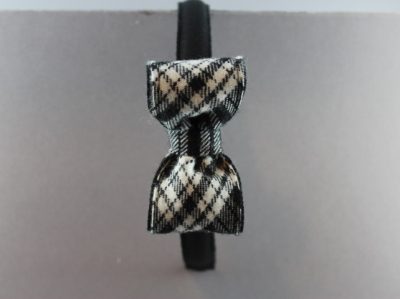 Cerchietto con fiocco in tessuto scozzese Paio CRIPPA BSW-915/N/cr