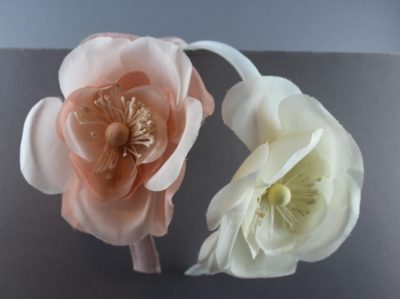 Cerchietto con peonia pc grande BSC-958