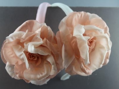 Cerchietto con rosa PC bicolore BSC-955