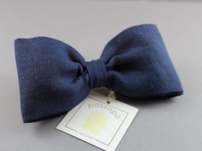 Molletta con fiocco in lino MLC-09