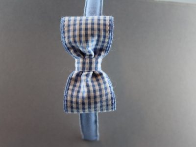 Cerchietto con fiocco in tessuto vichy BSS-631