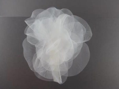 Cerchietto con fiore grande in voile sm BSC-1903