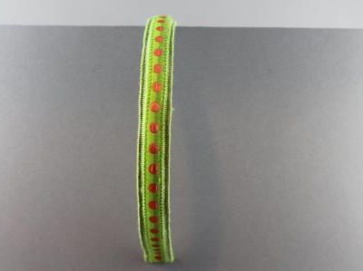 Cerchietto con passamaneria pois arancio BSS-1911